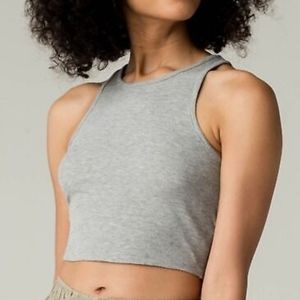 Free People High Neck Ribbed Crop